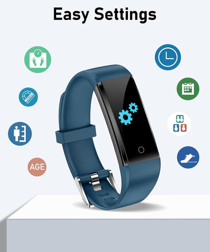 GRV Pedometer Watch Fitness Watch No Bluetooth/App/Phone Required,Fitness Tracker with Step Counter Calories Counter Sleep Monitor for Walking Running