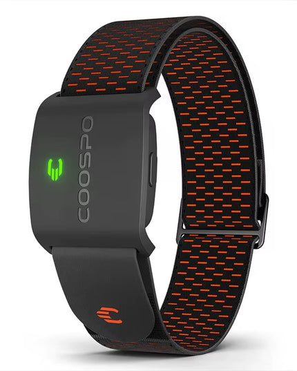 COOSPO HW9 Armband Heart Rate Monitor with HR Zones/Calories HRM Sensor for Fitness Cycling BLE5.0 ANT+ for Peloton,Zwift,Wahoo