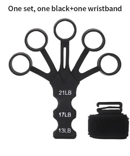 Silicone Finger Exerciser – Hand Grip Strengthener with 6 Resistance Levels