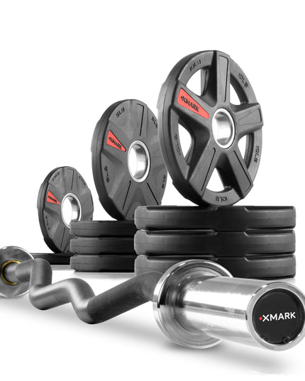 Texas Star Olympic Weight Plates & Curl Bar Sets