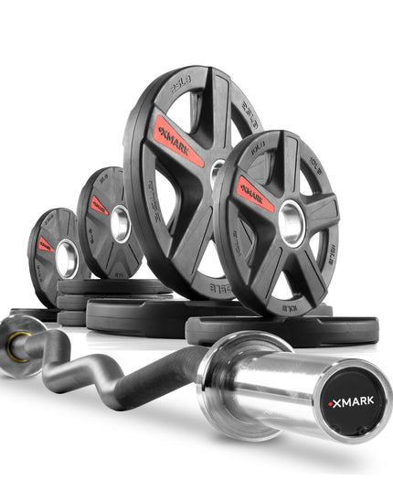 Texas Star Olympic Weight Plates & Curl Bar Sets