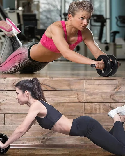 AB Roller Wheel Roller Keep Fit Wheels Home Crunch Artifact No Noise Abdominal Training Equipment for Gym Strength Workouts