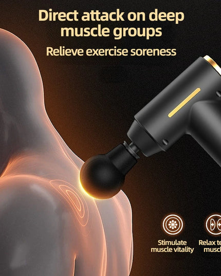 Portable Mini Muscle Massage Gun Vibration Massage Gun Body Neck Back Pain Gout Relief Deep Muscle Relaxation Massager Tools
