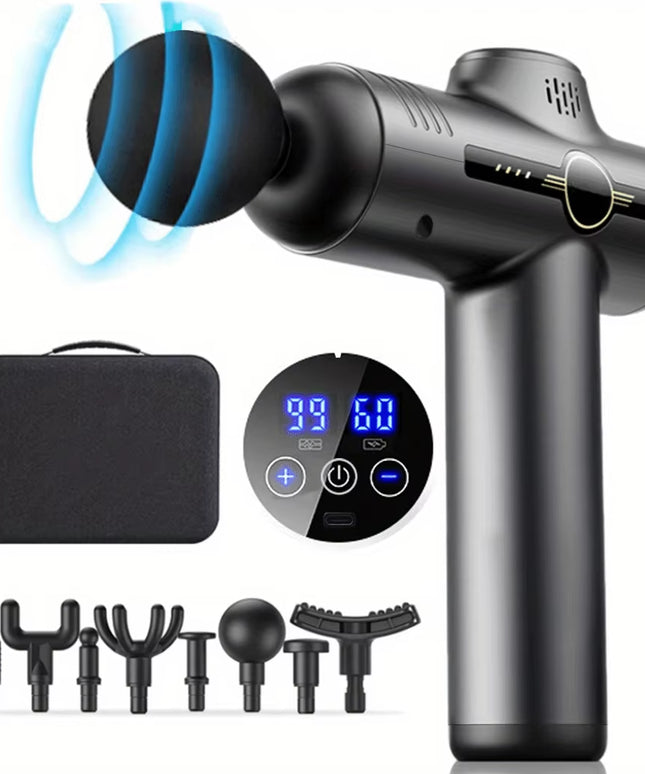 Portable Fascia Gun Vibration Massage Gun for Body Neck Back Deep Muscle Relaxation Fitness Slimming One Head