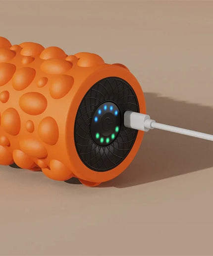1Pc Fitness Equipment Electric Foam Roller Whole Body Muscle Relaxer Beautiful Leg Massage Stick Roller Vibration Yoga Column