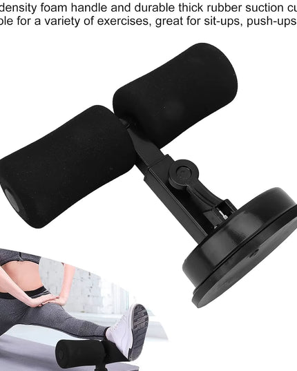 Suction Cup Sit-Up Assist Device, Abdominal Workout Trainer for Home Gym, Portable Abs Exercise Equipment with Non-Slip Base, Pe