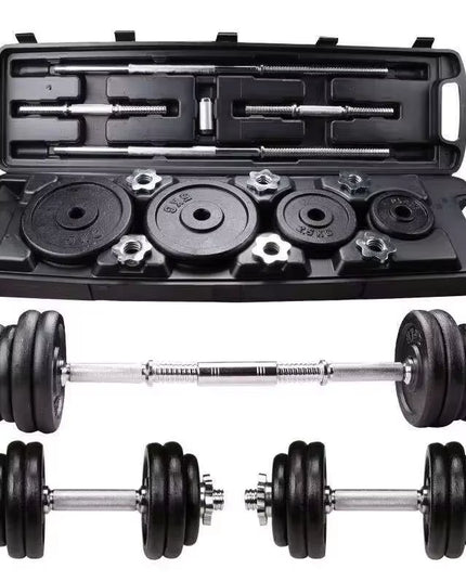 10Kg 15Kg 20Kg 30Kg Gym Home Weightlifting Dumbbells with Box Painted Black Painted Cast Iron Dumbbells Barbell Set.