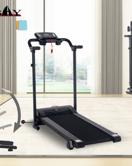 Running Treadmill Electric Folding Machine 9% Incline Machine Home Gym Walking