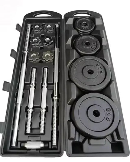 10Kg 15Kg 20Kg 30Kg Gym Home Weightlifting Dumbbells with Box Painted Black Painted Cast Iron Dumbbells Barbell Set.