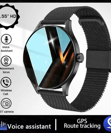 1.55" HD Bluetooth Calling Smartwatch for Men & Women – Health Tracker & App Control