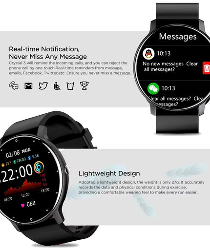 LIGE 2026 Smart Watch Women Men Ladies Gift Sport Fitness Men Watches Heart Rate Monitor Waterproof Smartwatch for Android IOS