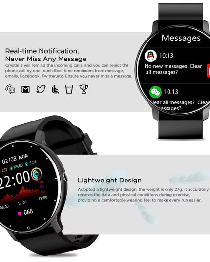 LIGE 2026 Smart Watch Women Men Ladies Gift Sport Fitness Men Watches Heart Rate Monitor Waterproof Smartwatch for Android IOS
