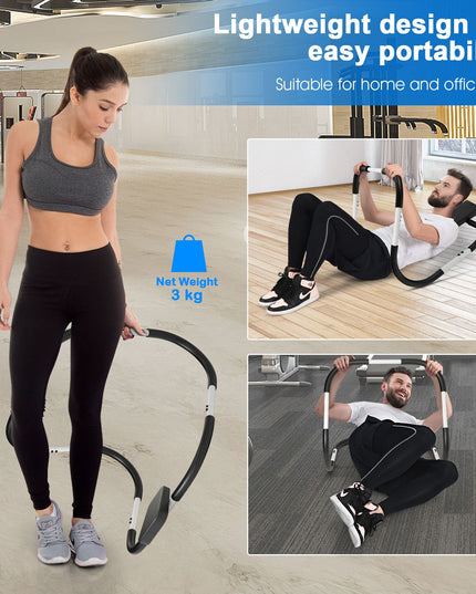 AB Abdominal Cruncher with Padded Headrest and Foam Handle