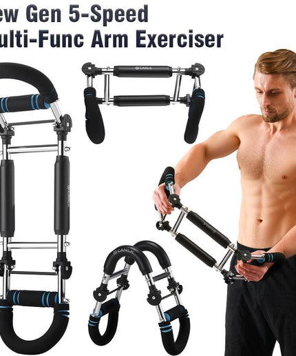 Twister Arm Trainer,Five Adjustable Levels Resistance Chest Workout Equipment,80-120Lbs Portable Chest Clip Trainer and Arm Exerciser,Portable Home Fitness Equipment
