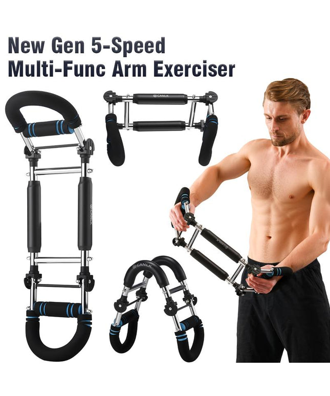 Twister Arm Trainer,Five Adjustable Levels Resistance Chest Workout Equipment,80-120Lbs Portable Chest Clip Trainer and Arm Exerciser,Portable Home Fitness Equipment