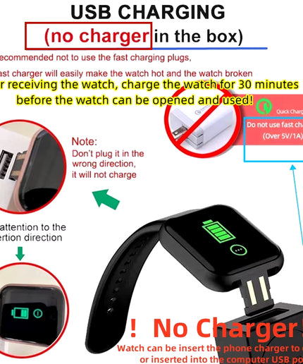 Bluetooth Smartwatch for Men & Women – Fitness Tracker, Music Control, Sleep Monitor & Sport Wristwatch