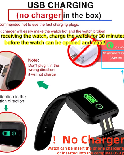 Bluetooth Smartwatch for Men & Women – Fitness Tracker, Music Control, Sleep Monitor & Sport Wristwatch