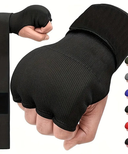 Half-Finger MMA Training Gloves with Padded Knuckle Protection