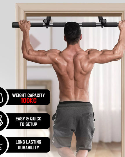 Pull up Bar Doorway Chin up Bar Fitness Home Gym Exercise Strength Work Out Dips