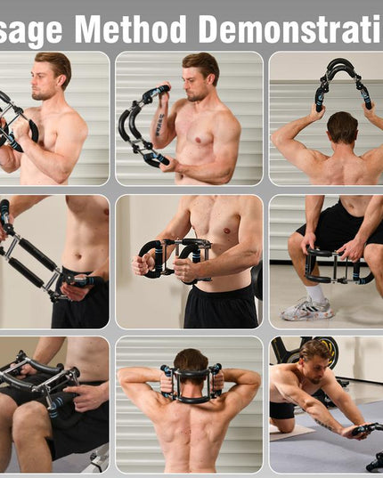 Twister Arm Trainer,Five Adjustable Levels Resistance Chest Workout Equipment,80-120Lbs Portable Chest Clip Trainer and Arm Exerciser,Portable Home Fitness Equipment