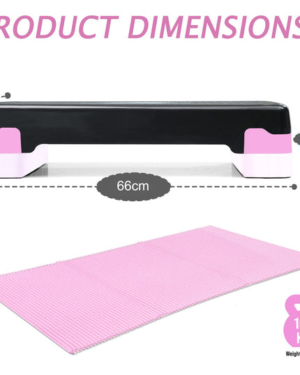 Aerobic Exercise Stepper Durable Non-Slip Mat Adjustable Fitness Yoga Equipment