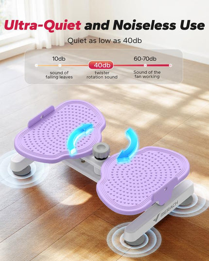 🌟 MERACH Waist Twister Machine – Twist Board Ab Trainer with Resistance Bands for Women | Home Gym Core & Cardio Workout (USA Shipping Only)