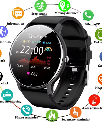 LIGE 2026 Smart Watch Women Men Ladies Gift Sport Fitness Men Watches Heart Rate Monitor Waterproof Smartwatch for Android IOS