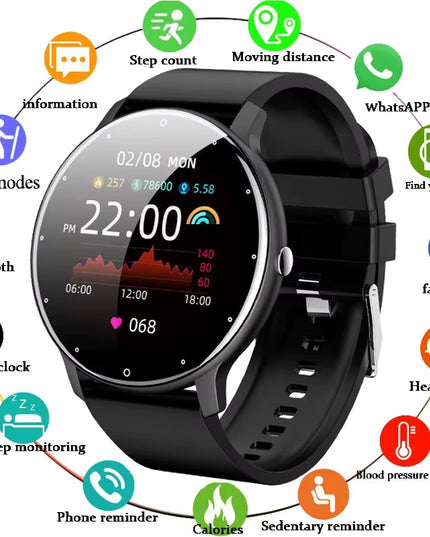 LIGE 2026 Smart Watch Women Men Ladies Gift Sport Fitness Men Watches Heart Rate Monitor Waterproof Smartwatch for Android IOS