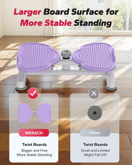 🌟 MERACH Waist Twister Machine – Twist Board Ab Trainer with Resistance Bands for Women | Home Gym Core & Cardio Workout (USA Shipping Only)