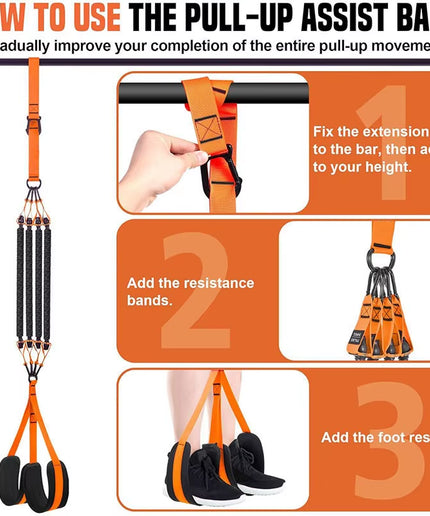 Pull up Assistance Bands Set Resistance Strap for Pull-Ups Assist for Men Women Hanging Training Chin-Up Workout Body Stretching