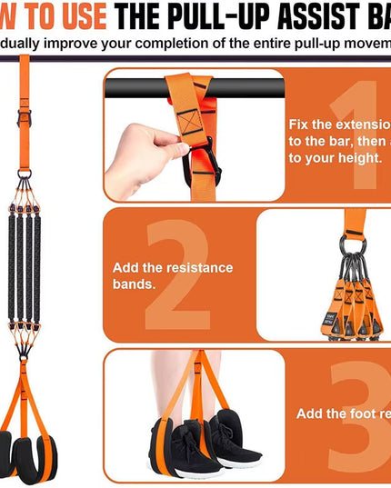 Pull up Assistance Bands Set Resistance Strap for Pull-Ups Assist for Men Women Hanging Training Chin-Up Workout Body Stretching