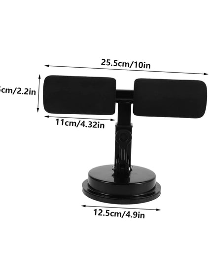 Suction Cup Sit-Up Assist Device, Abdominal Workout Trainer for Home Gym, Portable Abs Exercise Equipment with Non-Slip Base, Pe