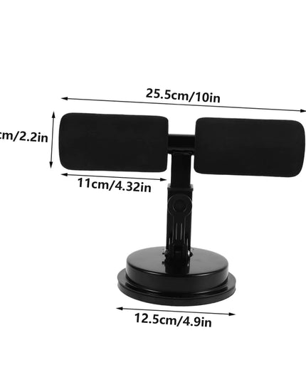 Suction Cup Sit-Up Assist Device, Abdominal Workout Trainer for Home Gym, Portable Abs Exercise Equipment with Non-Slip Base, Pe