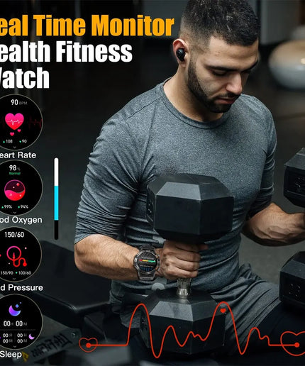 MEVADEN Steel 1.39 Inch Men Luxury Smart Watch Bluetooth Call Sport Fitness Tracker Health Monitor Smartwatch for Male MD52