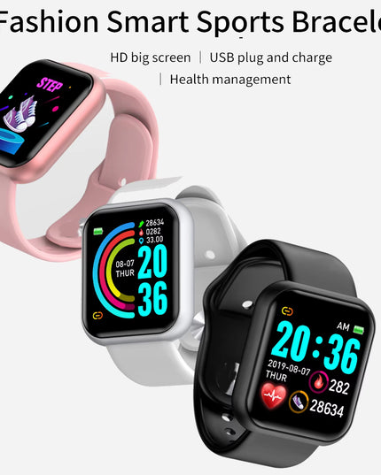 Bluetooth Smartwatch for Men & Women – Fitness Tracker, Music Control, Sleep Monitor & Sport Wristwatch