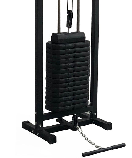 GYM MASTER 180kg Cable Crossover Machine with Pull-Up Bar – Multi-Station Home Gym Equipment with Attachments