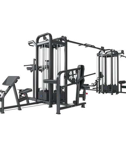 Eight Person Station Commercial Home Fitness Training Equipment Multi Functional Eight Person Station Gym Training Equipment