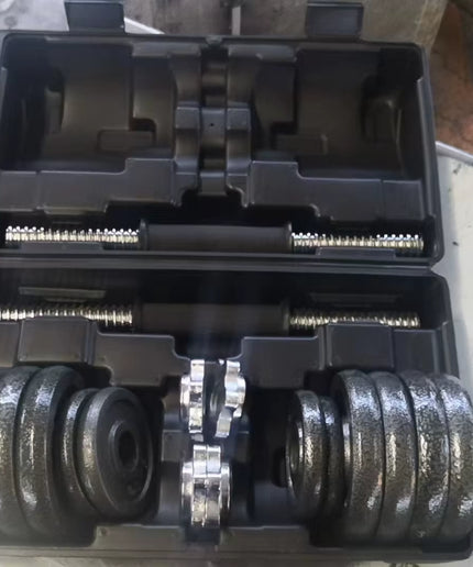 10Kg 15Kg 20Kg 30Kg Gym Home Weightlifting Dumbbells with Box Painted Black Painted Cast Iron Dumbbells Barbell Set.