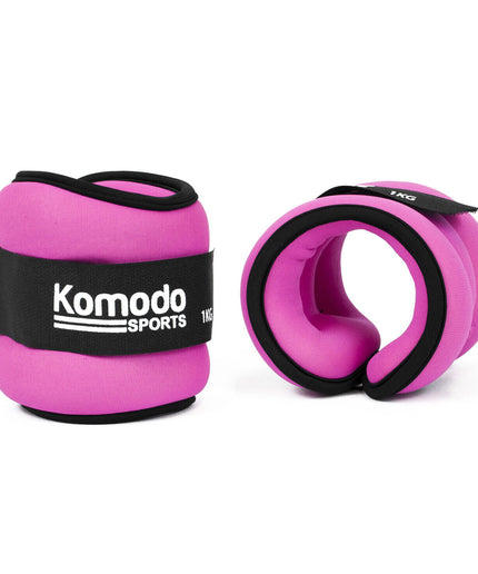 Pink Neoprene Ankle Wrist Weights Running Training Exercise Fitness Heavy Bands