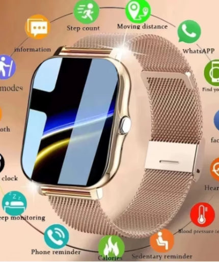 KESHUYOU 1.83-Inch Smartwatch – Bluetooth Calls, Notifications, Sleep & Activity Tracking, Compatible with Android & iOS