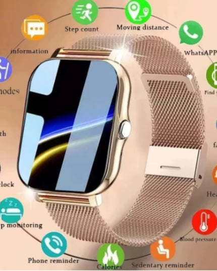 KESHUYOU 1.83-Inch Smartwatch – Bluetooth Calls, Notifications, Sleep & Activity Tracking, Compatible with Android & iOS
