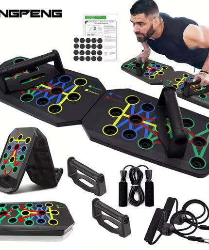 Folding Push-Up Board – Multifunctional Muscle Training Fitness Equipment