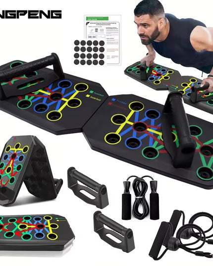 Folding Push-Up Board – Multifunctional Muscle Training Fitness Equipment