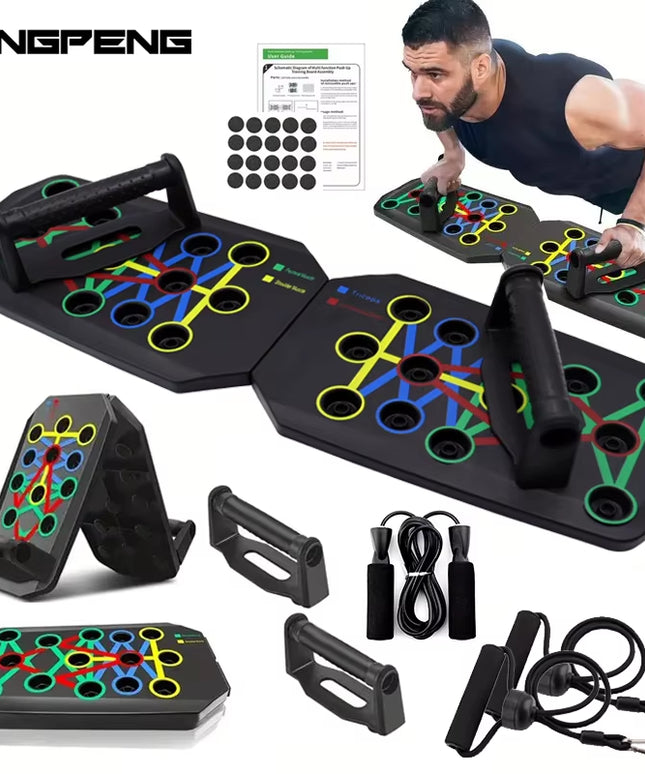 Folding Push-Up Board – Multifunctional Muscle Training Fitness Equipment