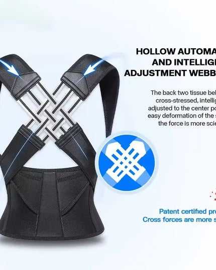 Posture Corrector | Adjustable Back Support Belt for Abdominal Waist Correction, Spine Alignment Waist Trainer Unisex