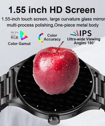 1.55" HD Bluetooth Calling Smartwatch for Men & Women – Health Tracker & App Control