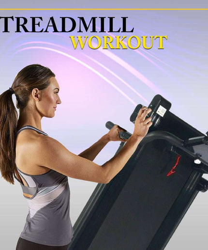 Running Treadmill Foldable Home Walking Electric Machine 9% Incline Gym Office