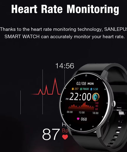 LIGE 2026 Smart Watch Women Men Ladies Gift Sport Fitness Men Watches Heart Rate Monitor Waterproof Smartwatch for Android IOS