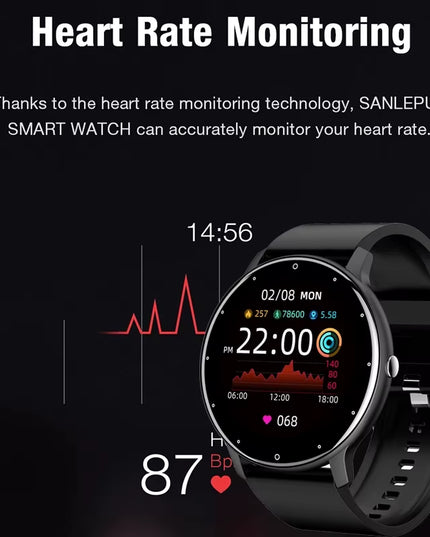 LIGE 2026 Smart Watch Women Men Ladies Gift Sport Fitness Men Watches Heart Rate Monitor Waterproof Smartwatch for Android IOS