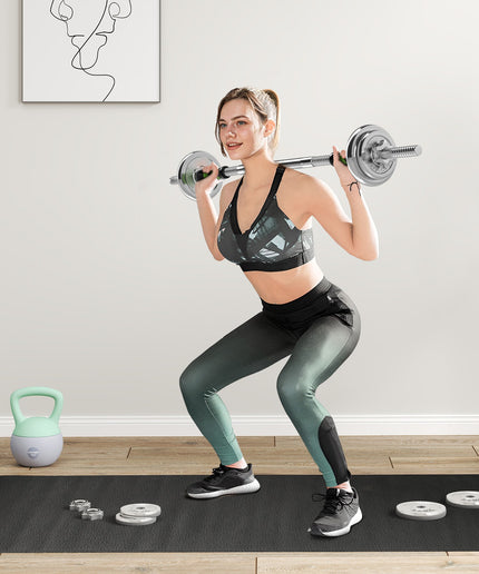 20Kg Adjustable Weights Dumbbells Set, 2-In-1 Dumbbells and Barbell